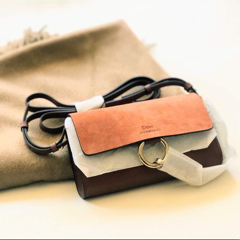 NWT Chloe Faye WOC in “classic tobacco” color